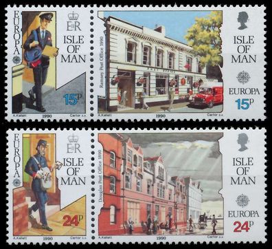 ISLE OF MAN 1990 Nr 427-430 postfrisch WAAGR PAAR S1FD70A