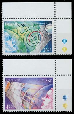 ISLAND 1991 Nr 742-743 postfrisch ECKE-ORE X5D3216