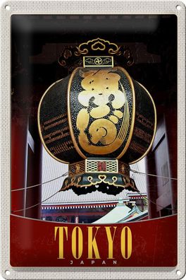 Blechschild Reise 20x30 cm Tokyo Japan Asien Tradition Urlaub Schild tin sign