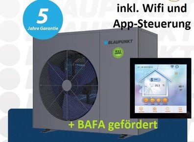 Wärmepumpe Blaupunkt Monoblock Luft/ -Wasser 13kW R32 Wifi, A + + + , BAFA gefördert