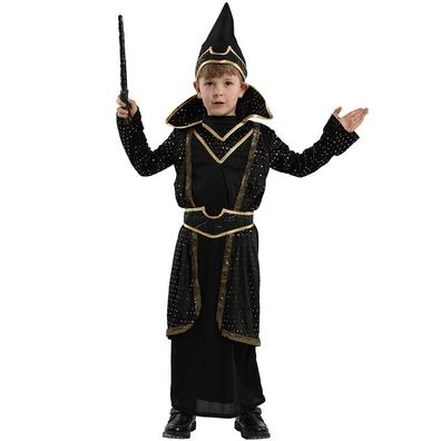 Kinder Harry Potter Cosplay Kostüm Magie Robe mit Hut Gürtel Persönlichkeit