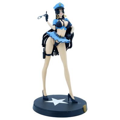 32cm One Piece Blau Uniform sexy Boa Hancock Garage Kit Sammeln Figure Modell
