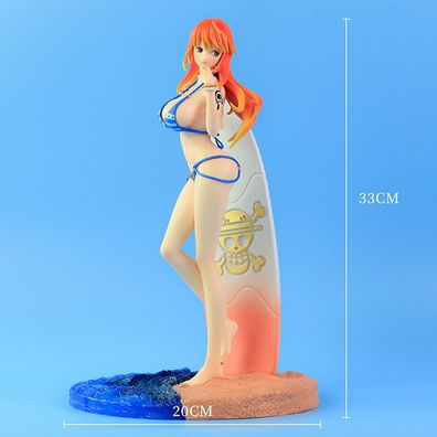 33cm Anime One Piece Sexy Badeanzug Nami Action Figure Sammeln Garage Kit