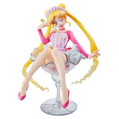 12cm Sailor Moon 20. Jahr Tsukino Usagi Zwinkern Figure Buffet Eis Garage Kit