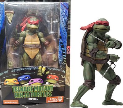 18cm Teenage Mutant Ninja Turtles Figur 1990 Raphael Garage Kit Modell Rot