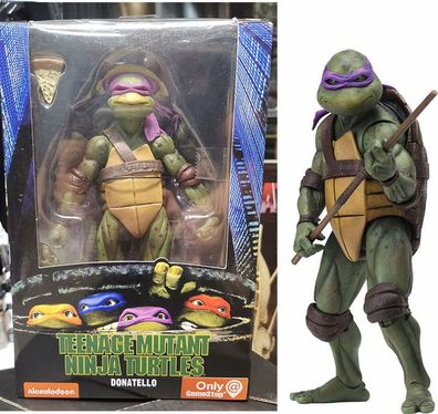 18cm Teenage Mutant Ninja Turtles Figur 1990 Donatello Garage Kit Modell Lila