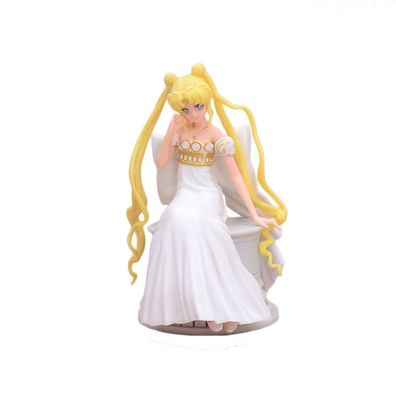13cm Anime Sailor Moon Garage Kit Hochzeitskleid Tsukino Usagi Cake Decor Figure