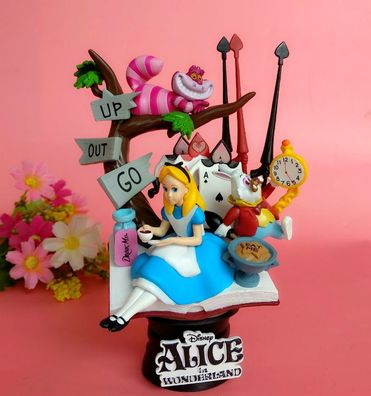 Cartoon Alice in Wonderland Figure Alice Szene eingestellt Sammeln Garage Kit