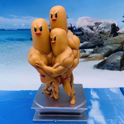 Anime Pokemon Muscle Diglett Gewichtheben GK Figure Sammeln Modell Garage Kit