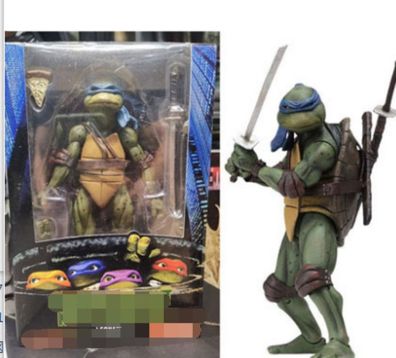 18cm Mutant Ninja Turtles TMNT Figur Leonardo Head Knockers Garage Kit Modell