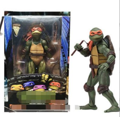 TMNT Mutant Ninja Turtles Michelangelo Head Knockers Garage Kit 18cm Figure