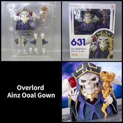 10cm Overlord Ainz Ooal Gown Action Figure Anime Q-Version Modell Garage Kit