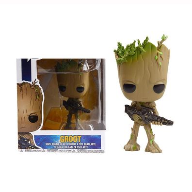 10cm Avengers Groot#237 Q-Version Garage Kit Superhero Modell Puppe Figur