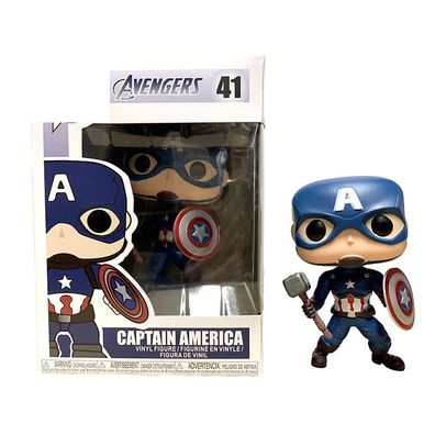 10cm Avengers Endgame Captain America#41 Q-Version Garage Kit Superhero Modell