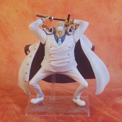 19cm One Piece Monkey D Garp Figur Lieutenant Luffy der Opa Modell Garage Kit