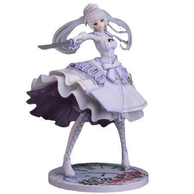 Date a Live Anime Weiße Queen Ver Tokisaki Kurumi Figure Modell Garage Kit 26cm