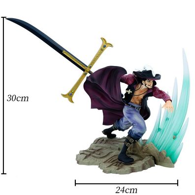 30cm One Piece Special Effekte Dracule Mihawk Figur Oka Shichibukai Garage Kit