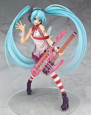 Karikatur Idol Sänger Gitarre Garage Kit Hatsune Miku Manga Figure Model 20cm
