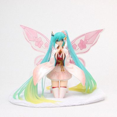 Anime Hatsune Miku Manga Figur Schmetterlings Figure Garage Kit Model 17.5cm