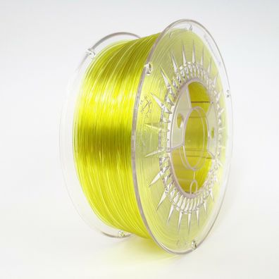 PETG bright yellow transparent - hell gelb PET-G 1.75 Filament Devil Design