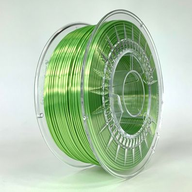 NEU SILK bright green - grün SILK 1.75 Filament 1kg Devil Design 3D Druck