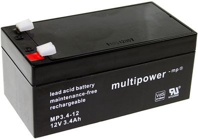 Multipower Blei-Akku MP3,4-12 Pb 12V / 3,4Ah
