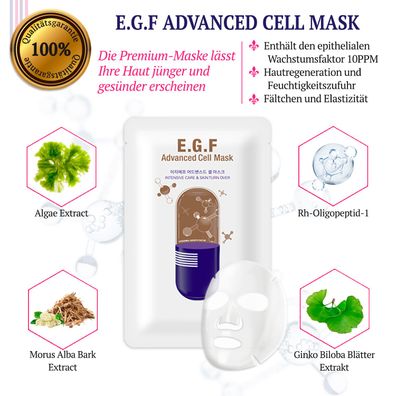 E.G.F Advanced CELL Gesichtsmaske Sheet Facemask Tuchmaske Anti-Aging Korea Storyderm