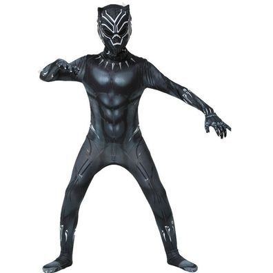 Herren Damen Black Panther Cosplay Kostüme Kinder Marvel Halloween Bodysuit Overall