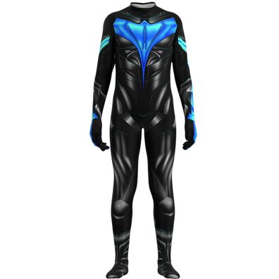 Kinder Titans2 Nightwing Cosplay Kostüm Persönlichkeit Bodysuit Party CosKostüm