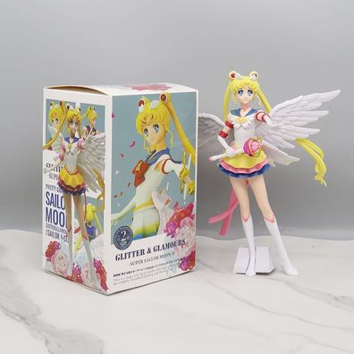 23CM Sailor Moon Figure Schimmernde Engel Tsukino Usagi Garage Kit Puppe