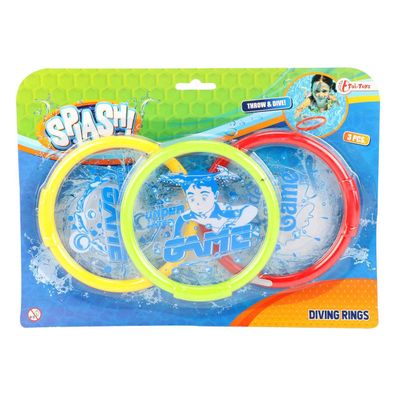 Toi-Toys - SPLASH Tauchringe (3 Stück) Tauchspiel Ringe tauchen Kinder schwimmen