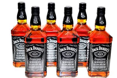 6 Flaschen Jack Daniels Tennessee Whiskey Old No. 7 40% 1 l Liter
