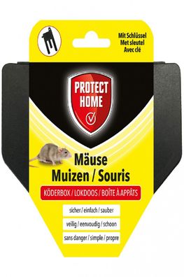 Protect HOME Mäuse Köderbox für Mäusegift sichere Ausbringung von Mäuseködern