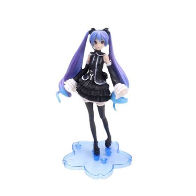 16.8cm Hatsune Miku Figure Anime Kleidung Sakura Garage Kit Modell Schwarz