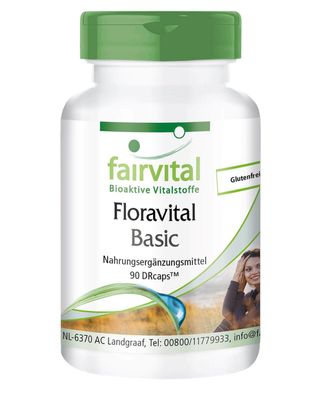 Floravital Basic - 90 DRcaps® 19 Mrd. pro K. Probiotika Inulin Darmflora - fairvital