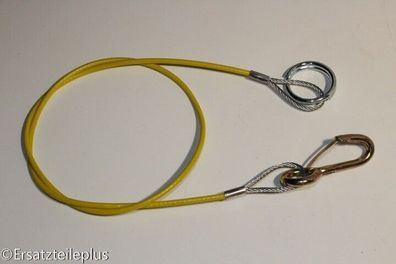 Abreißseil 1050mm Ring/ Abreißhaken PVC gelb * Made in Germany*
