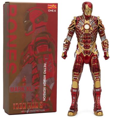30cm Super hero Iron Man Rot Action Figure Sammeln Modell Garage Kit Geschenk