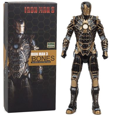 30cm Super hero Quantenanzug Iron Man Action Figur Sammeln Garage Kit schwarz