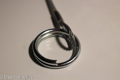 Abreißseil 1050mm Ring/ Abreißhaken PVC klar * MADE IN Germany*