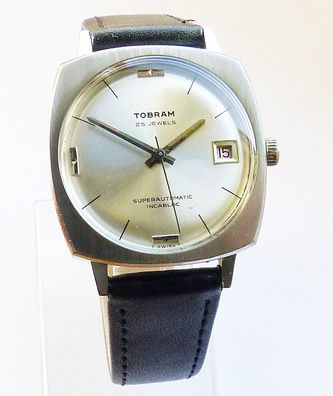 Extrem Seltene und schöne Tobram Superautomatic Calendar Herren Vintage Armbanduhr