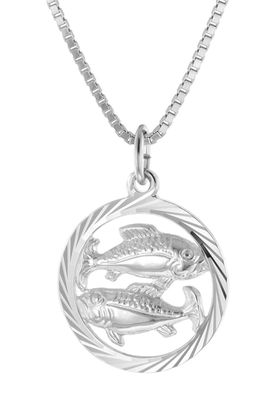 trendor Schmuck Fische Sternzeichen Halskette Silber 925 15360-03