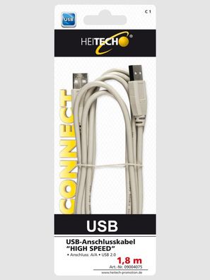 USB Anschlusskabel „HIGH SPEED“ 1,8m