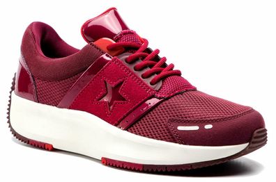 Converse 163312C RUN STAR OX Textil Leder Schuhe Sneaker Boots 45 46 Da Burgundy