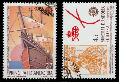 Andorra Spanische POST 1990-2000 Nr 226-227 gestempelt X5D8D9E