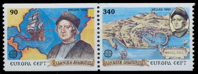 Griechenland 1992 Nr 1802C-1803C postfrisch WAAGR PAAR S2071C6
