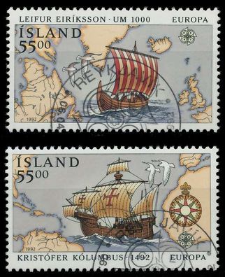 ISLAND 1992 Nr 762-763 gestempelt X5D90F2