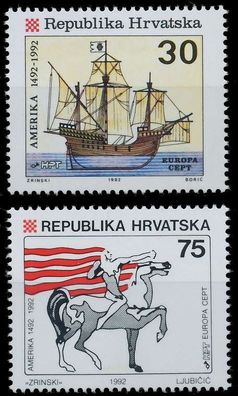 Kroatien 1992 Nr 209-210 postfrisch S2073E6