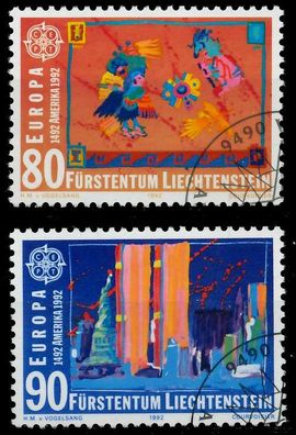 Liechtenstein 1992 Nr 1033-1034 gestempelt X5D91BE