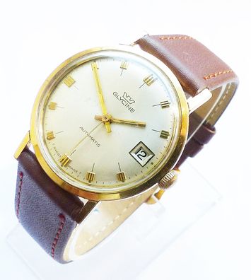 Schöne seltene Glycine Automatic Calendar 41Jewels Herren Vintage Armbanduhr