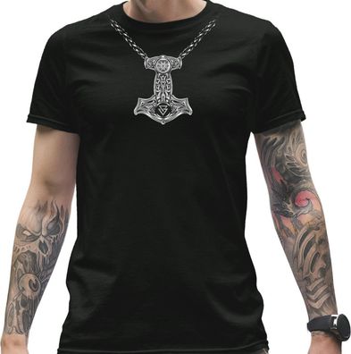 Thors Hammer Shirt Thor Runen Wikinger Vikings Germanen Walhalla T-shirt C1